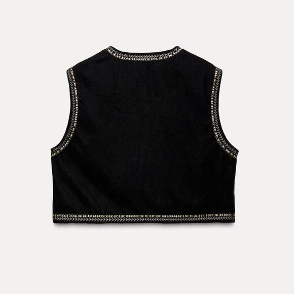 RARE!!! ZARA Open Front Vest NWT - Picture 10 of 10